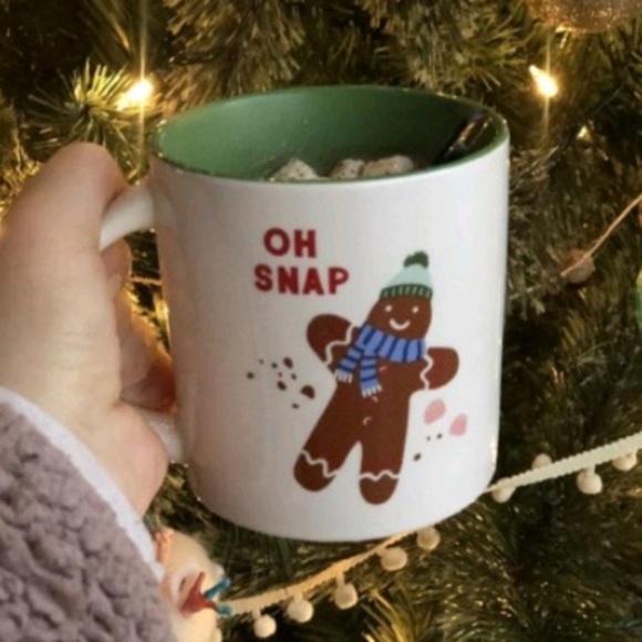 Gingerbread Cookie “Oh Snap” Stoneware Mug - Picture 4 of 4
